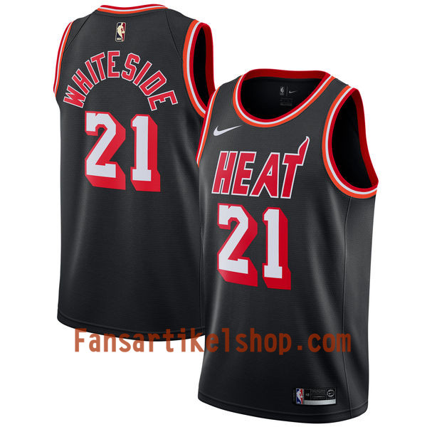 NBA Miami Heat Trikot Hassan Whiteside 21 Nike 2017-18 Hardwood Classics Schwarz Swingman - Herren NBA Miami Heat Trikot Hassan Whiteside 21 Nike 2017-18 Hardwood Classics Schwarz Swingman - Herren